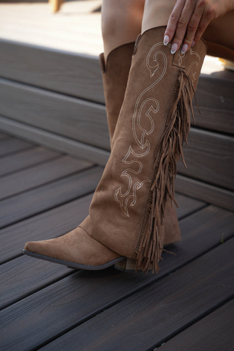 Janis taupes - Bottes santiags