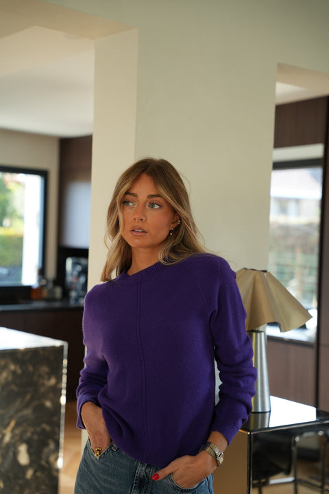 Coraly violet - Pull doux