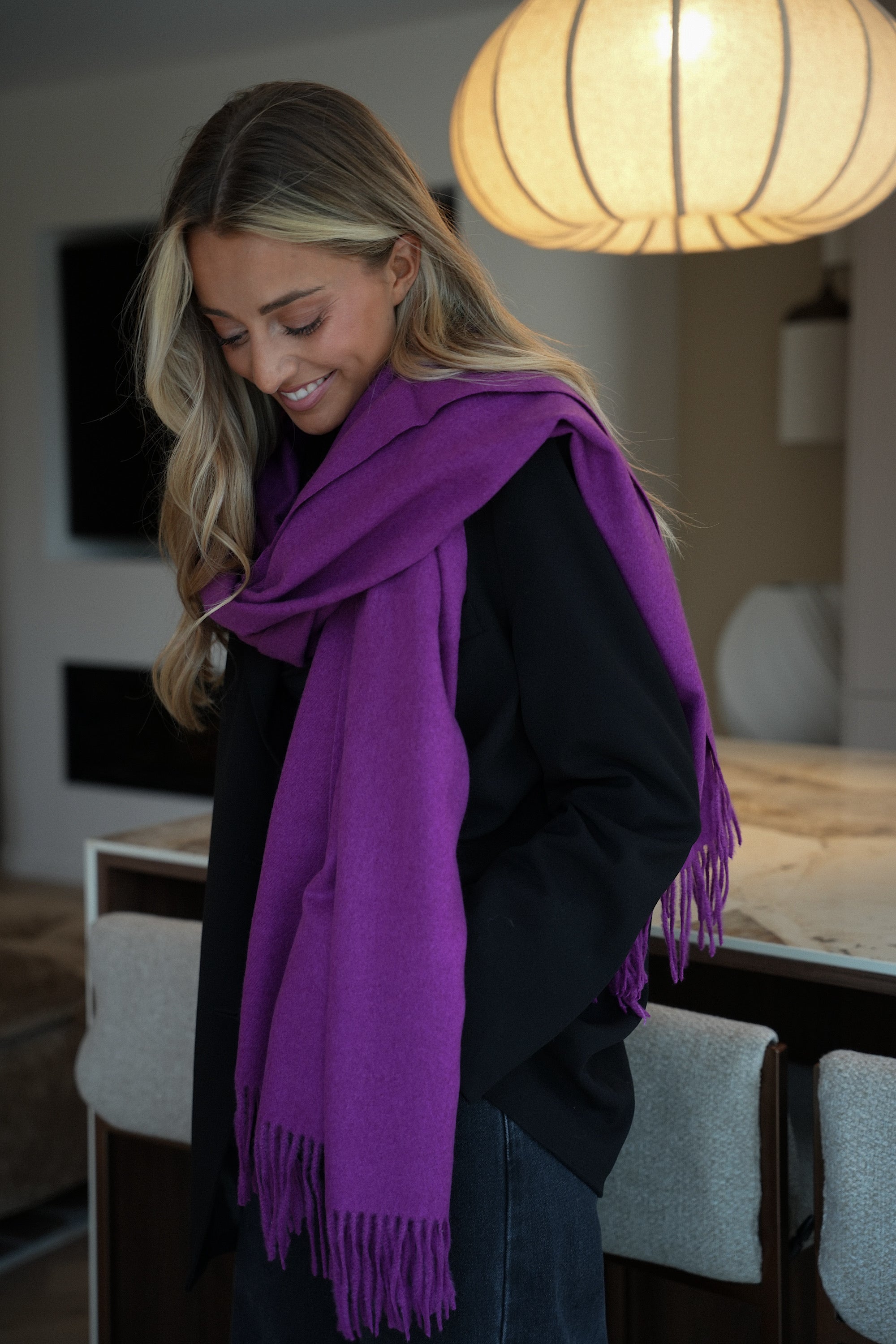 Capucine violette - Écharpe douce