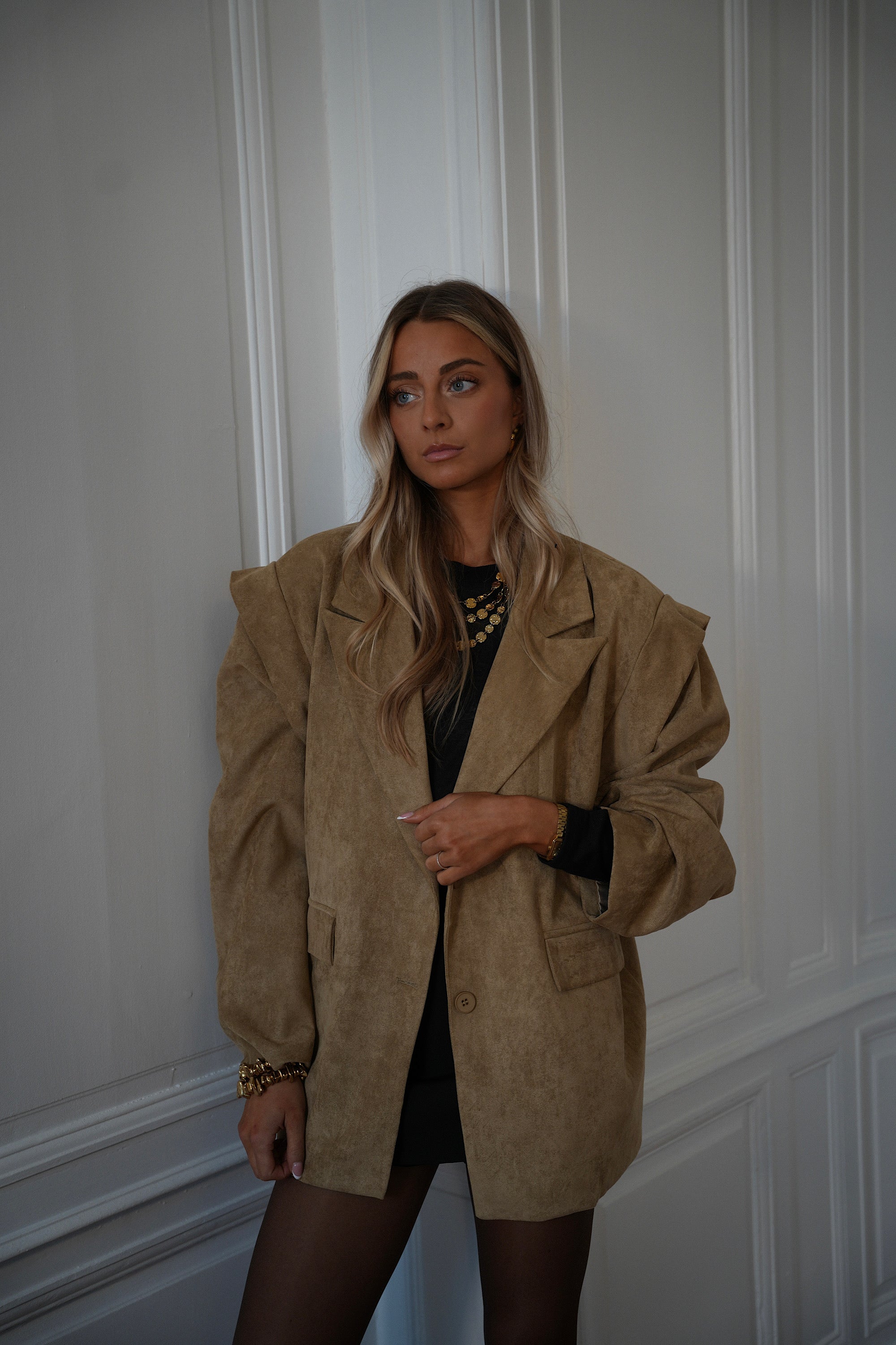 Vicky beige - Veste blazer