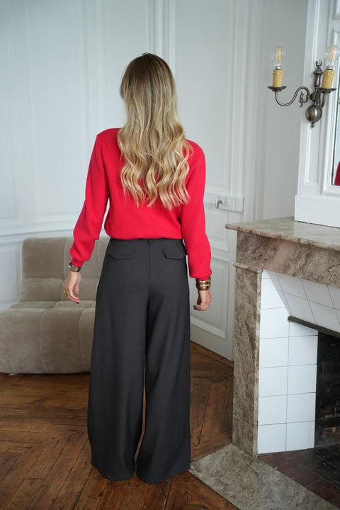 Fiona gris - Pantalon droit