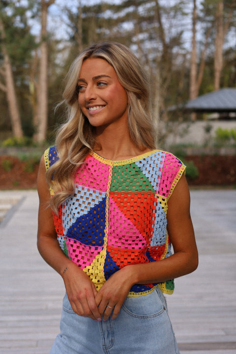 Marga coloré - Top crochet
