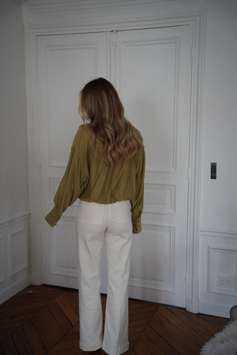 Miranda verte - Blouse courte