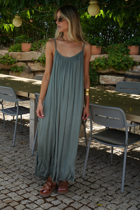 Darcy kaki - Robe longue