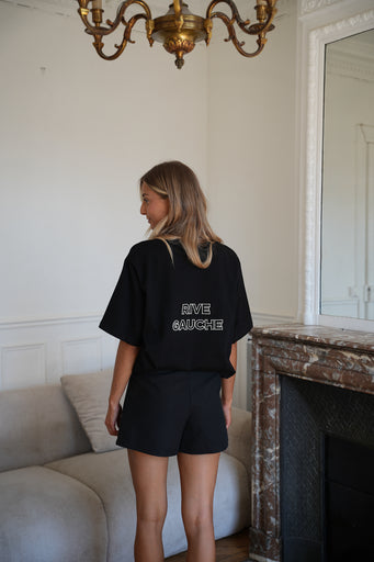 Orna noir - T-shirt brodé