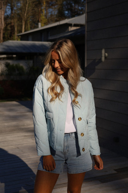 Charline bleue - Veste matelassée
