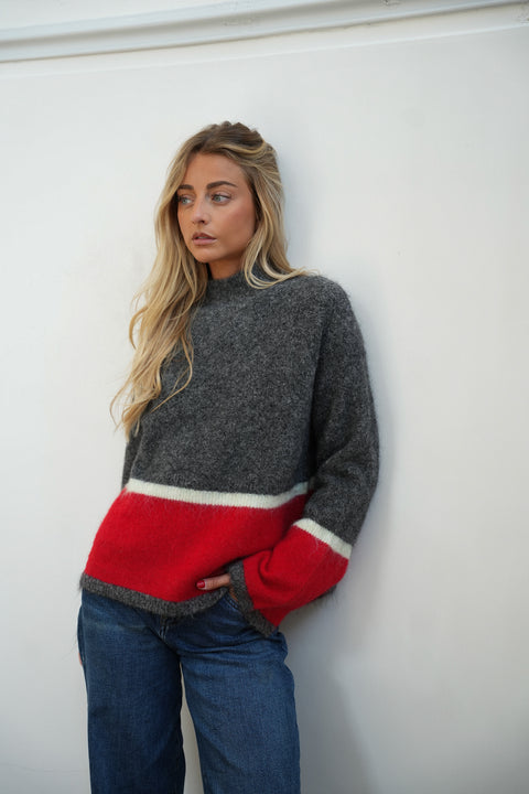 Tommy tricolore - Pull ample