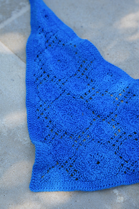 Gipsy bleu - Bandana crochet