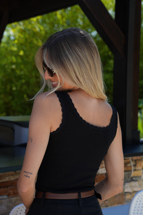 Fiby noir - Top sans manches