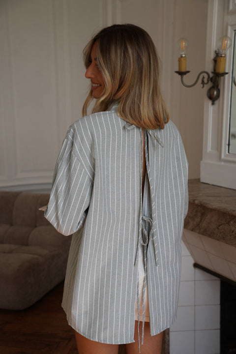 Jade vert d’eau - Chemise rayée