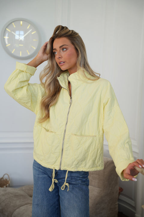 Tressia jaune - Veste zippée