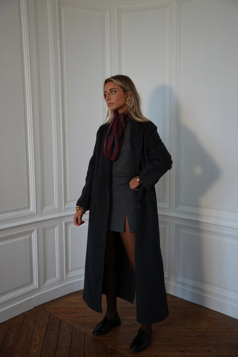 Isis gris - Manteau long