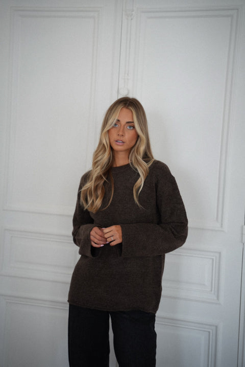Tess taupe - Pull doux