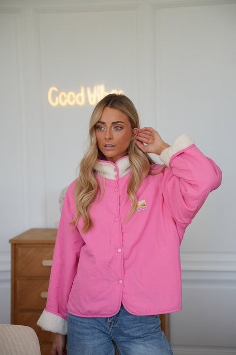 Lize rose - Veste réversible