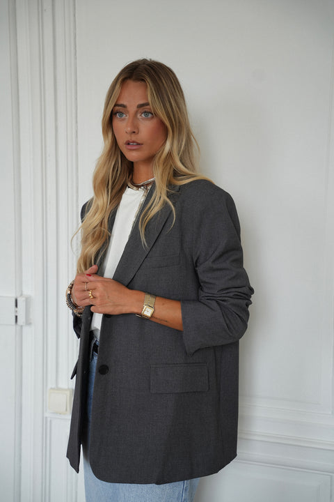 Cloé grise - Veste blazer