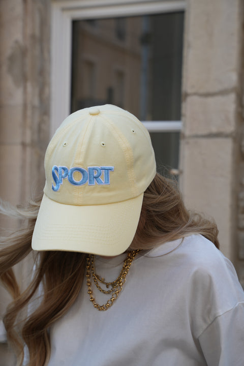 Roby jaune - Casquette brodée