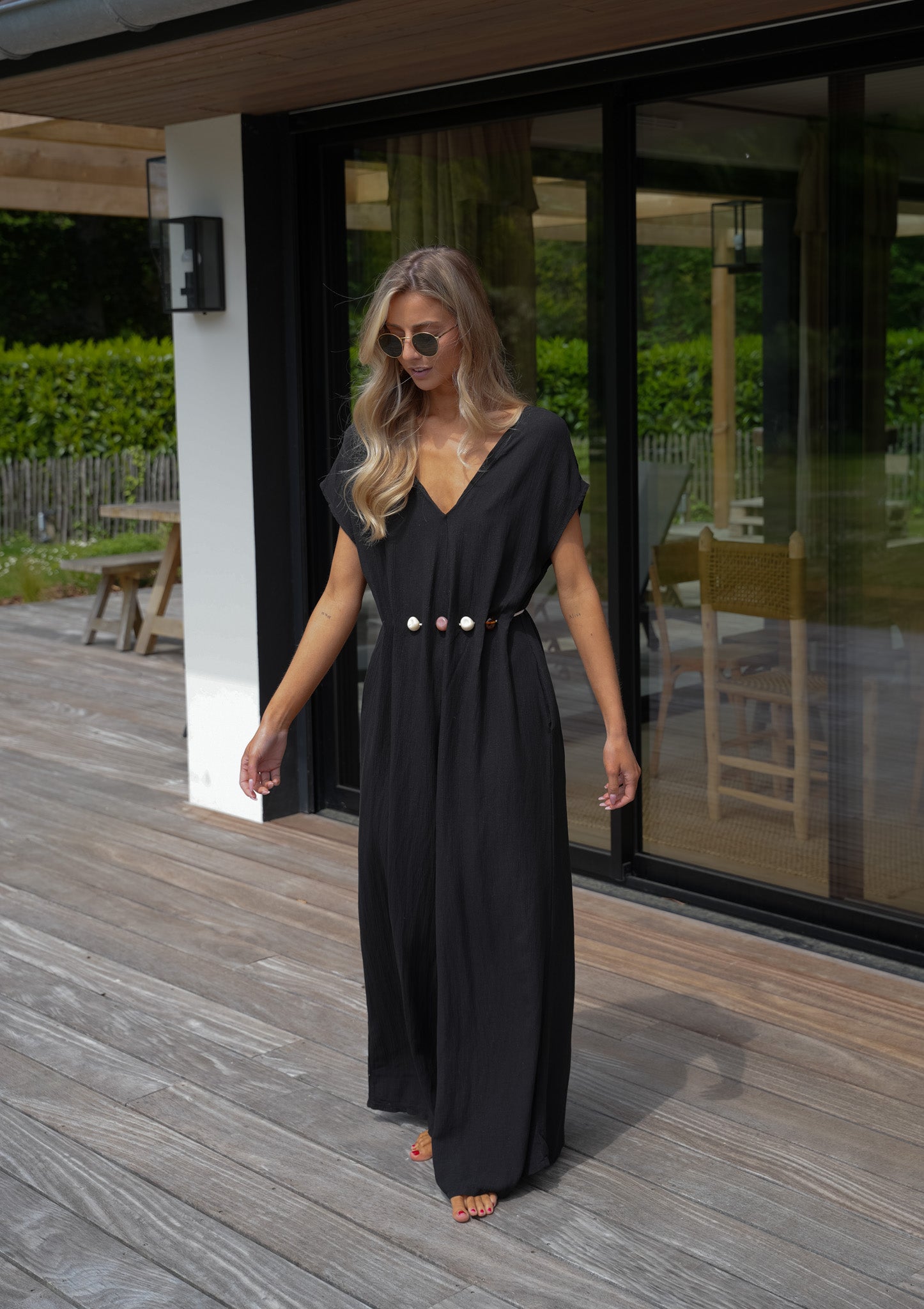 Steffy noire - Combinaison pantalon