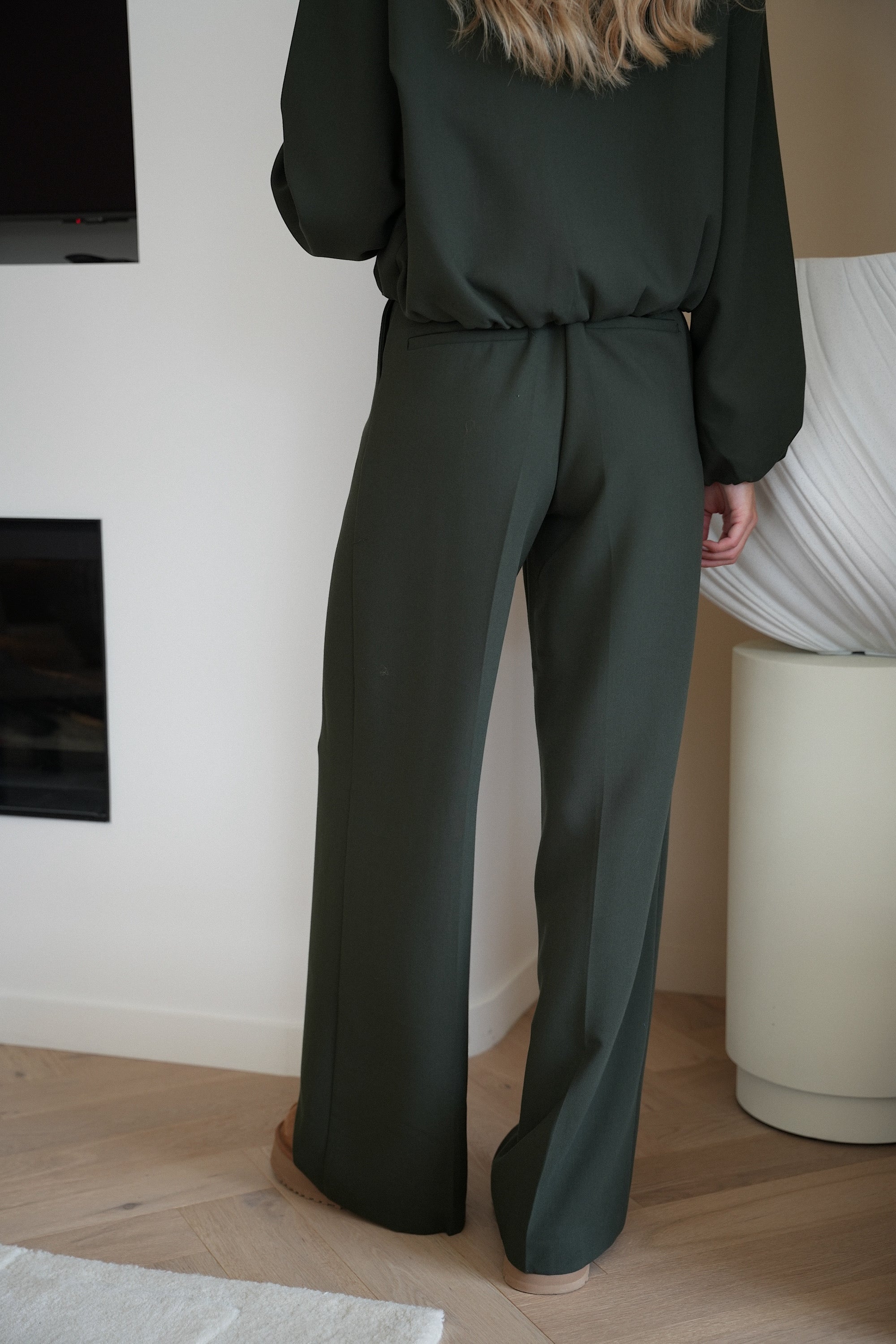 Armand vert - Pantalon droit