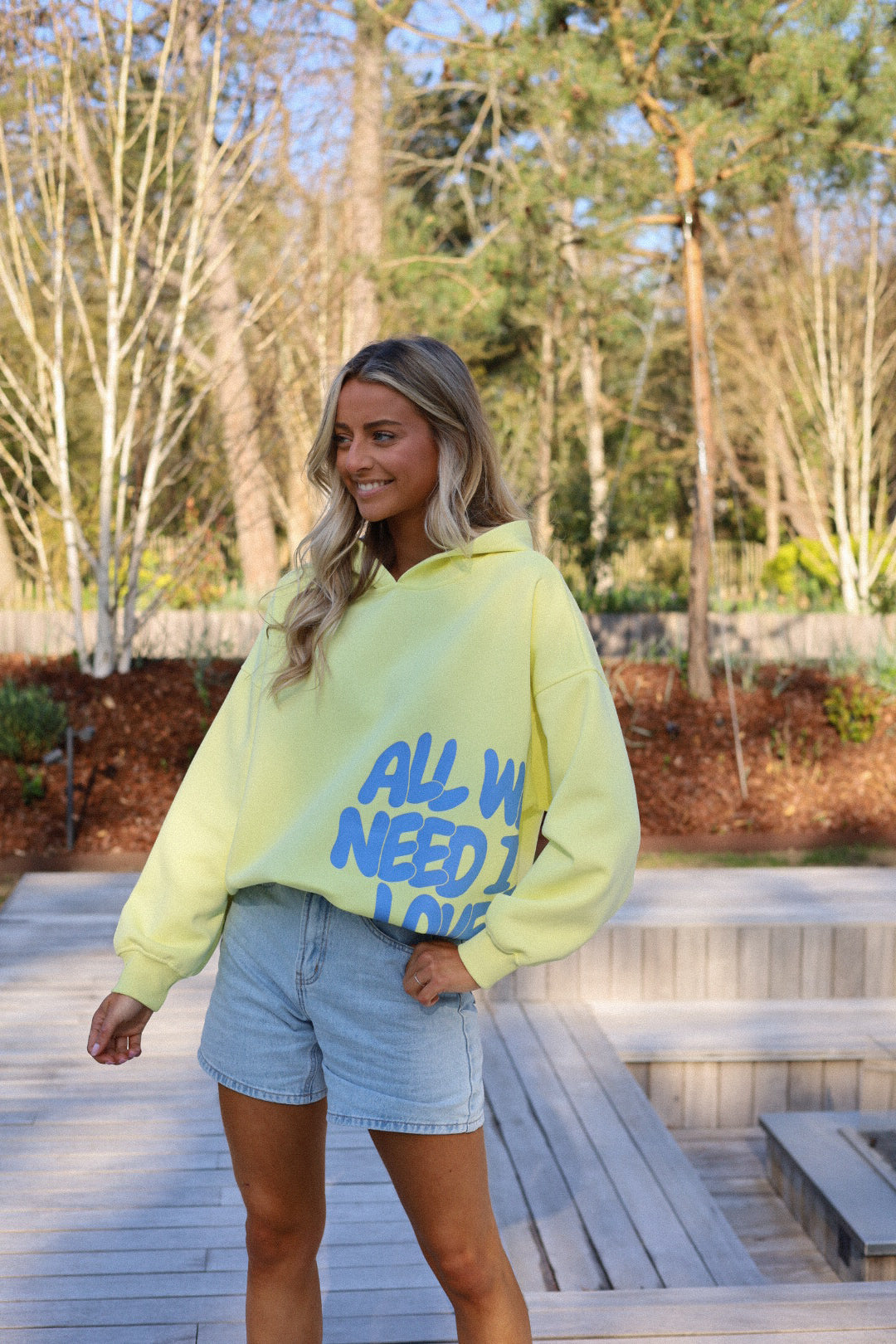 Justin jaune - Sweat-shirt imprimé