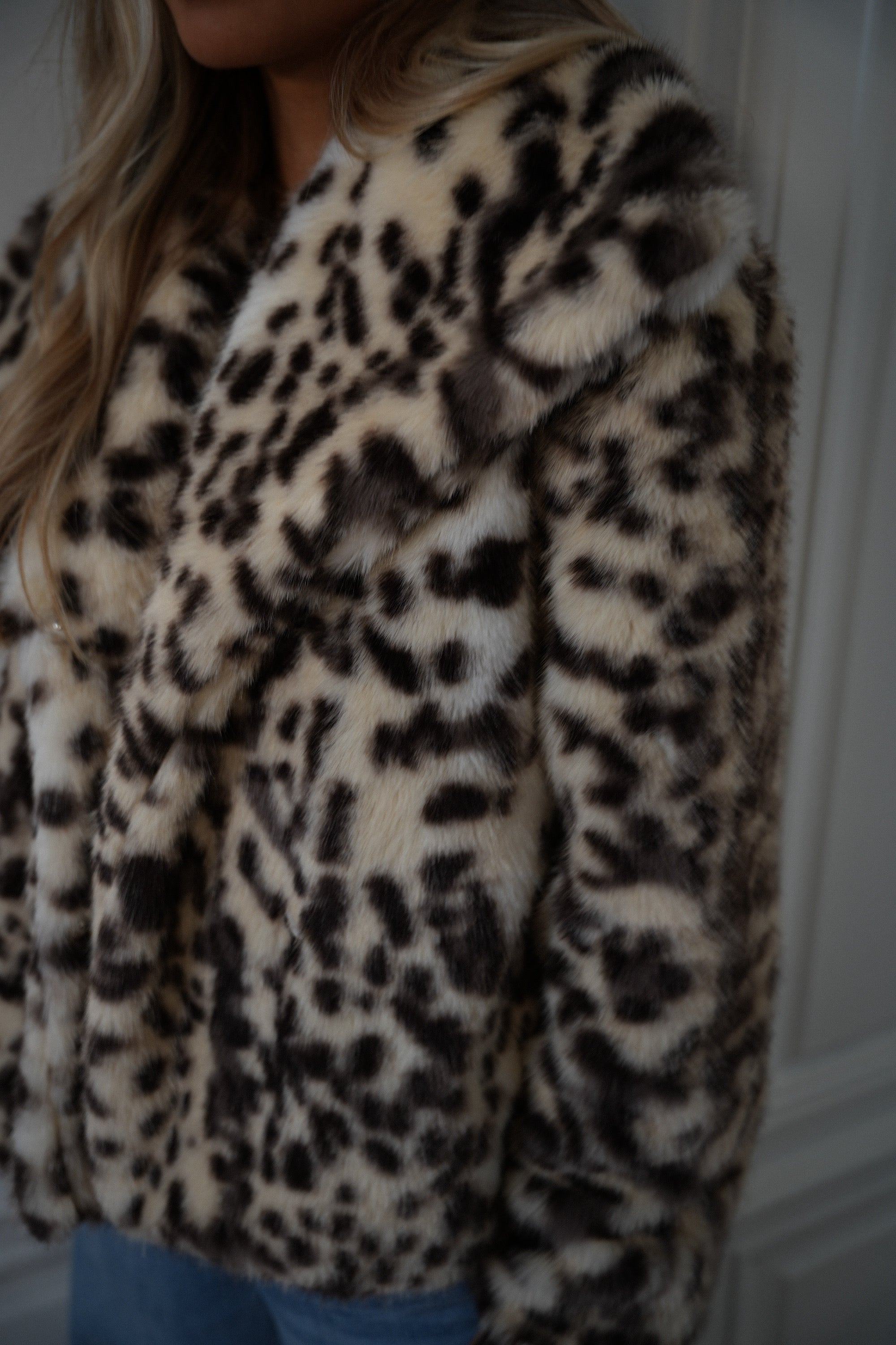 Jina léopard - Manteau fourrure