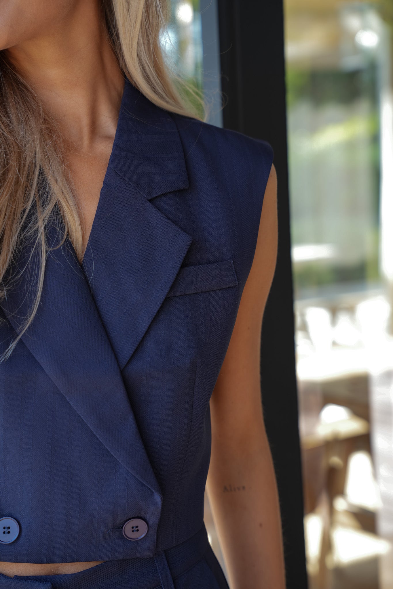 Zoé marine - Ensemble tailleur
