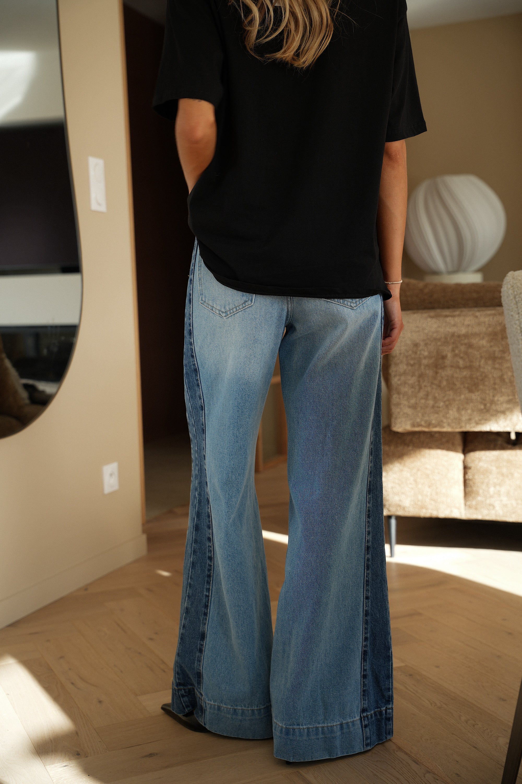 Jane bleu - Jean évasé