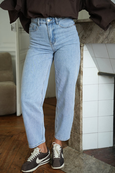Clodia bleu clair - Jean mom