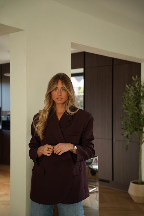 Kylie prune - Veste blazer