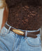 Montana chocolat - Ceinture cuir