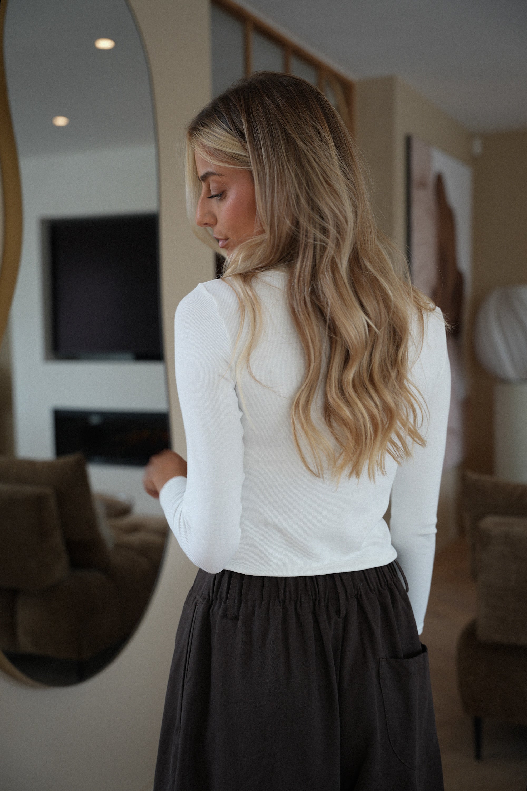 Polly blanc - Pull fin