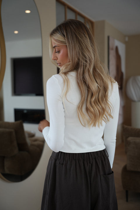 Polly blanc - Pull fin