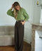 Alfa chocolat - Pantalon droit