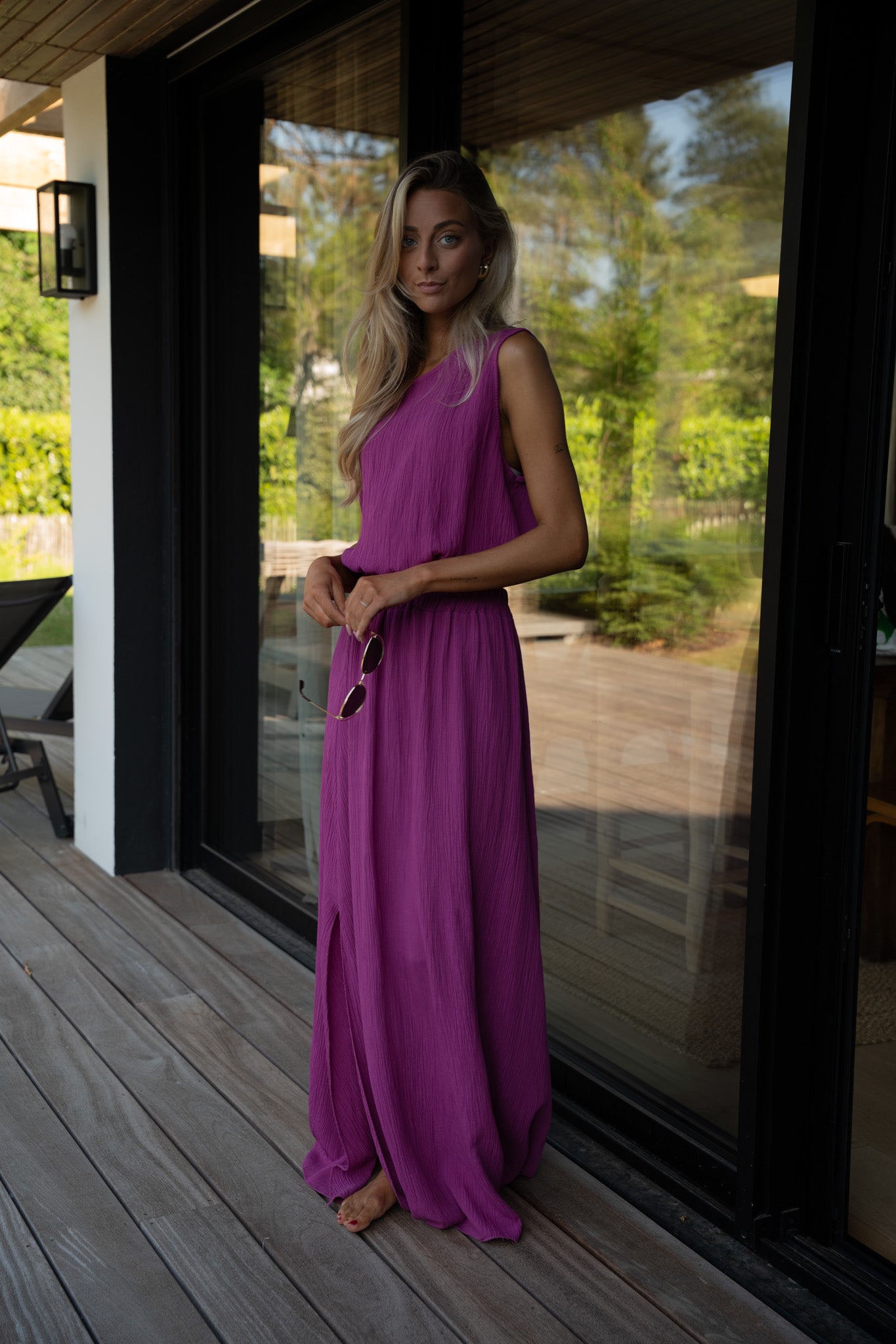 Elize prune - Ensemble jupe/top