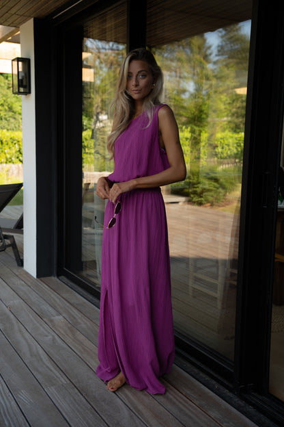 Elize prune - Ensemble jupe/top