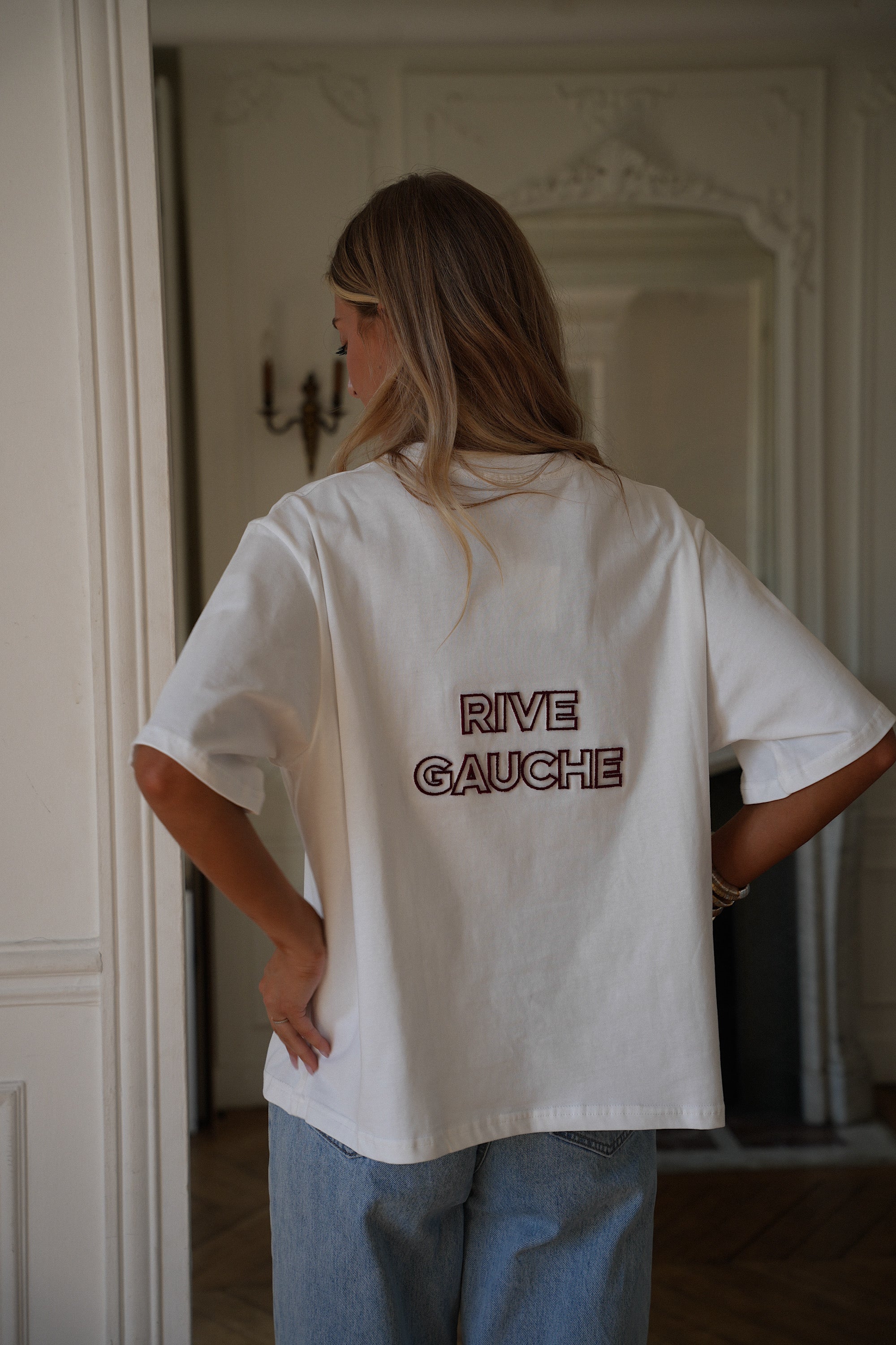 Orna blanc - T-shirt brodé