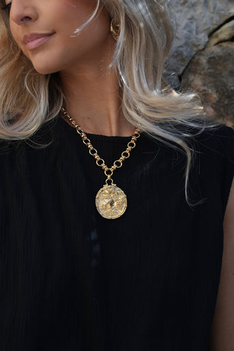 Rio doré - Collier acier