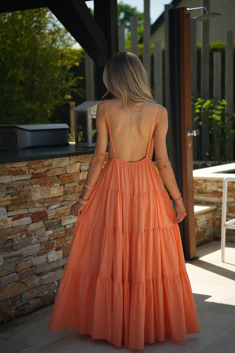 Filipa orange - Robe soleil