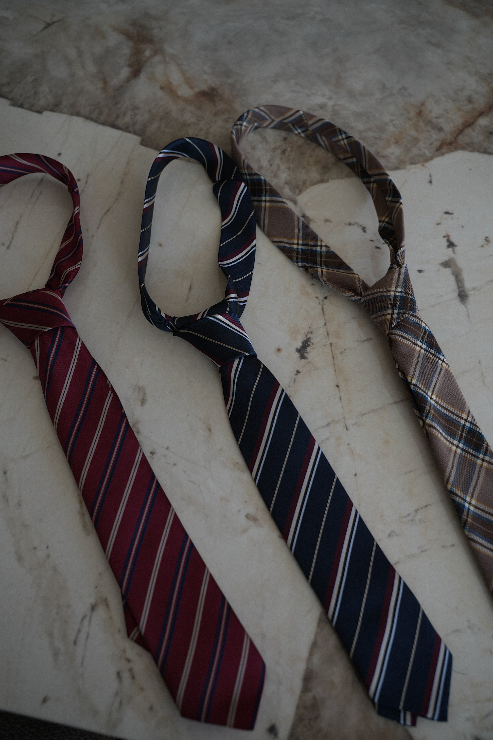 Alicia marine - Cravate imprimée