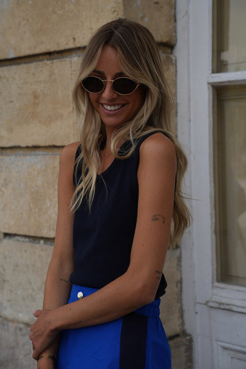 Maya marine - Top sans manches