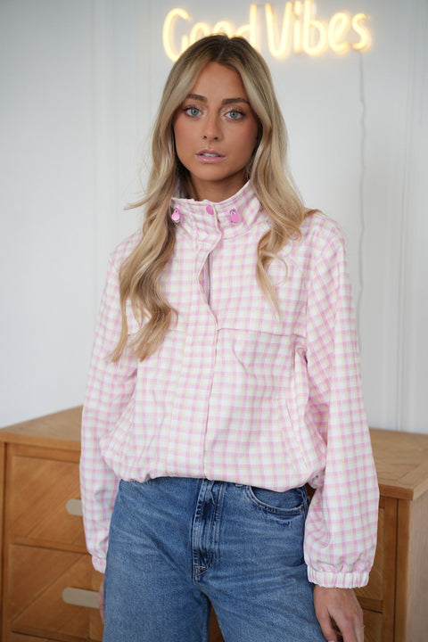 Loren rose - Veste à carreaux