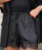 Toscane noir - Short dentelle