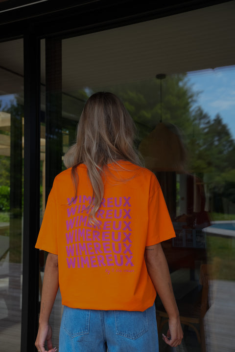 Wimereux orange - T-shirt imprimé