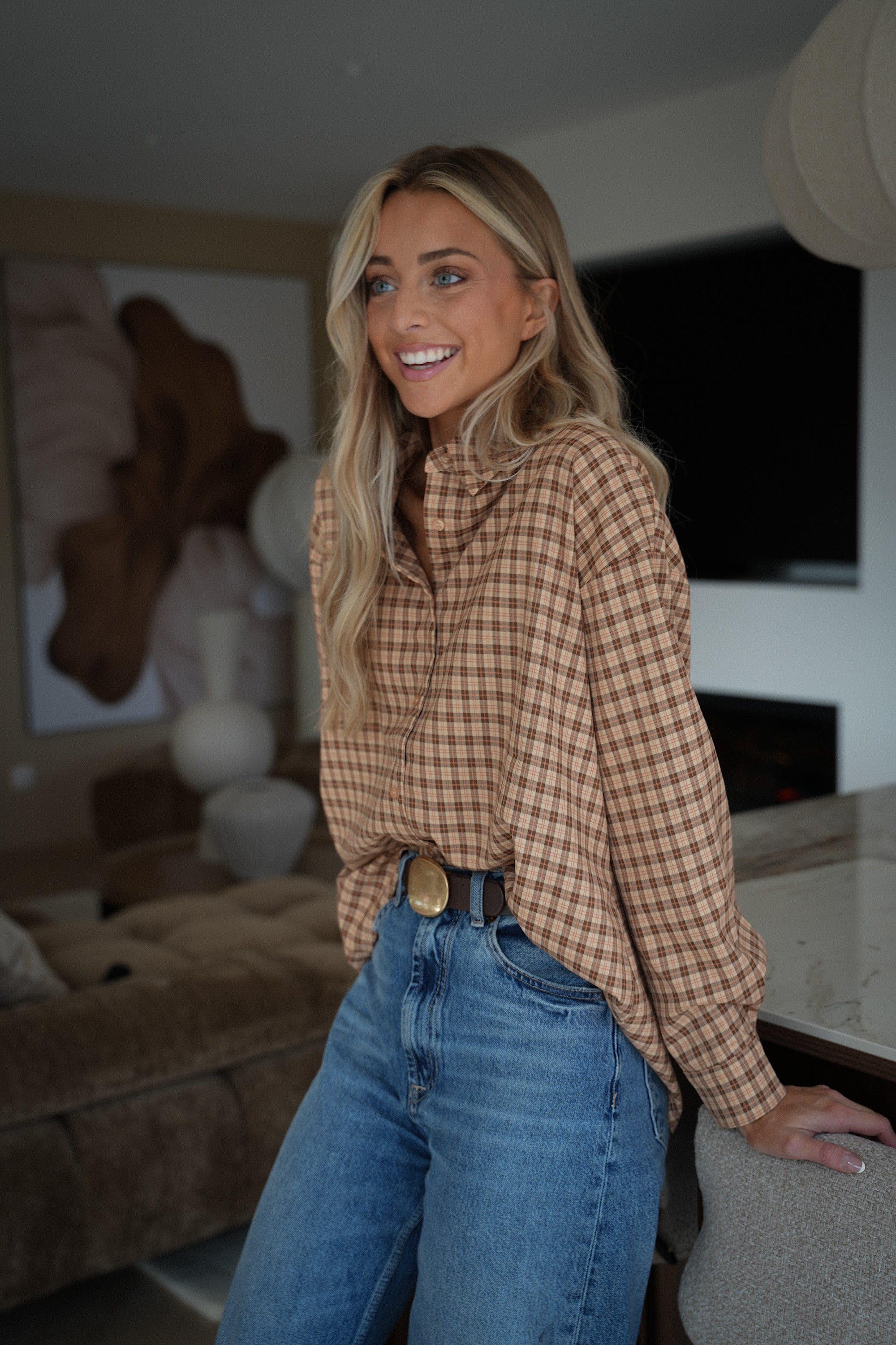 Mila chocolat - Ceinture cuir