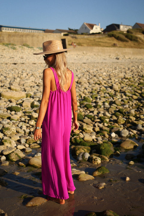 Karen fuschia - Combinaison pantalon