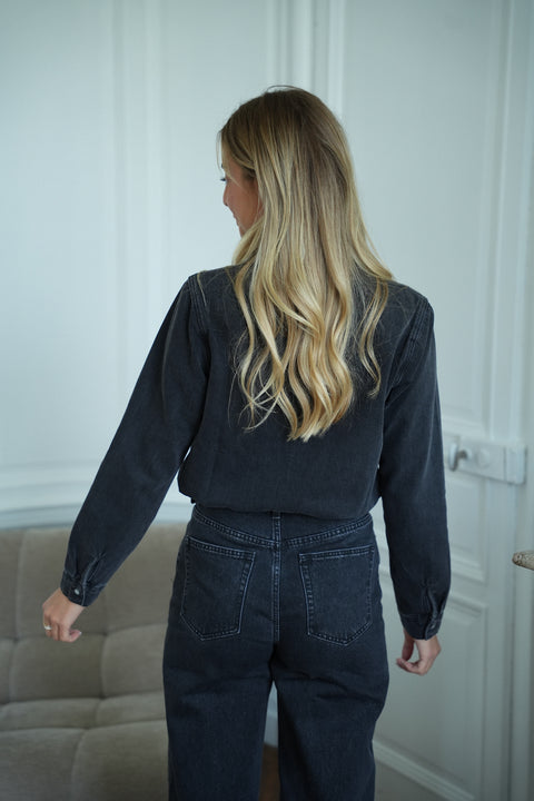 Erika noire - Chemise en jean
