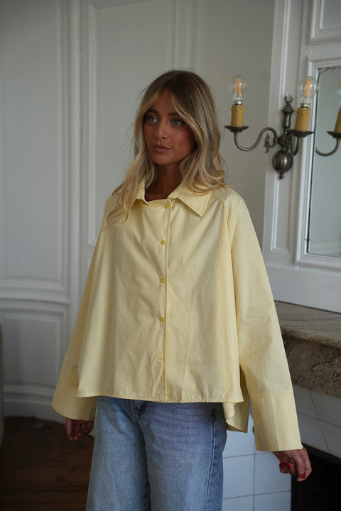 Elann jaune - Chemise asymétrique