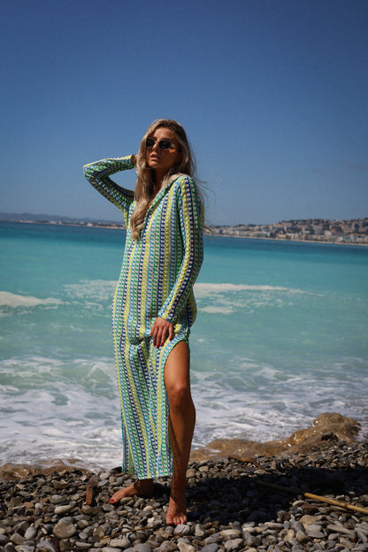 Pauline verte - Robe crochet