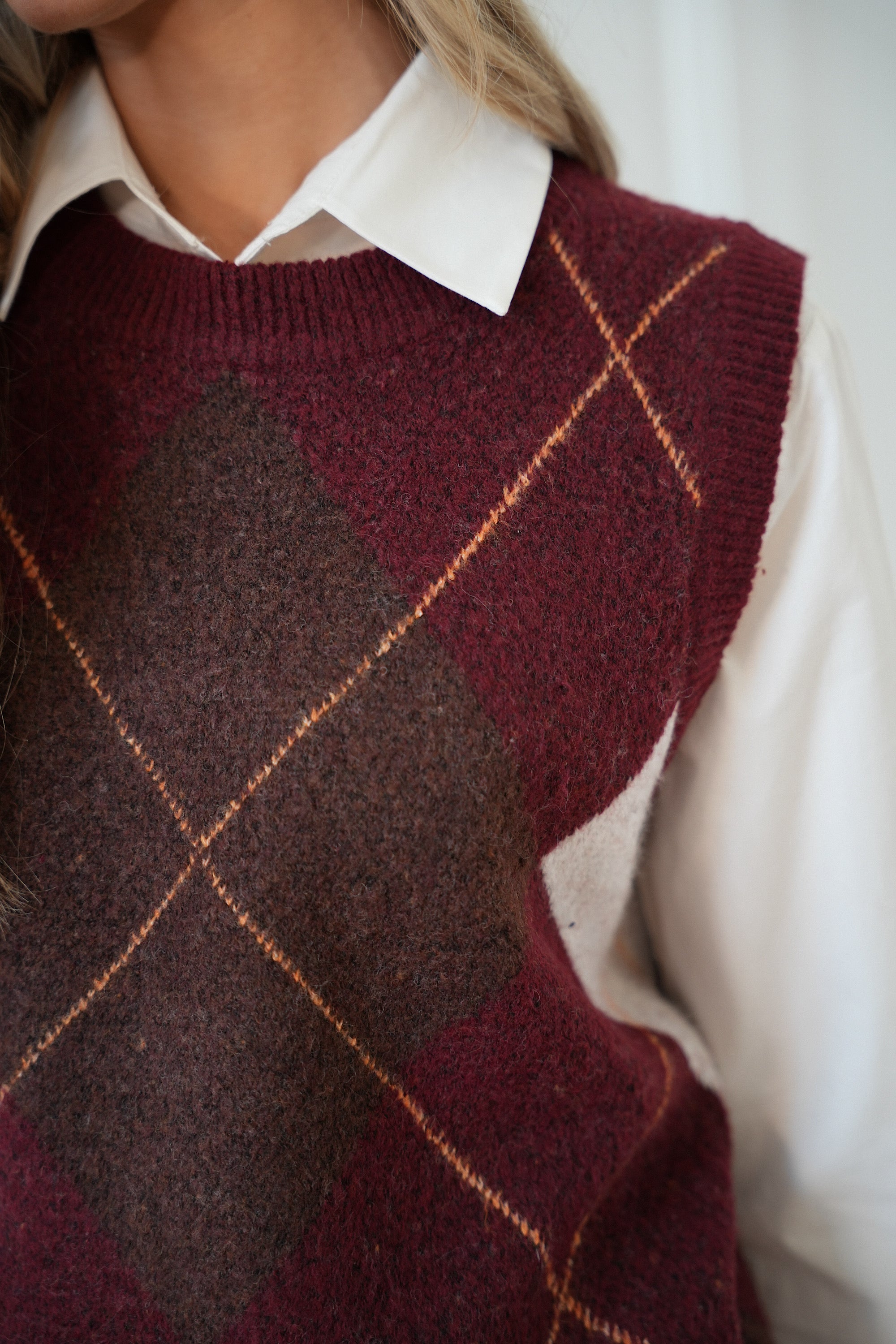 Loona bordeaux - Pull sans manches