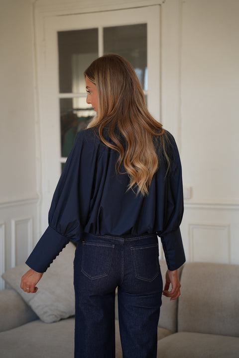 Alice marine - Blouse ballon