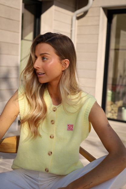 Denitsa jaune - Gilet sans manches